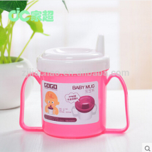 Plastic PP Double Handles Baby Training Cup Sippy Cups