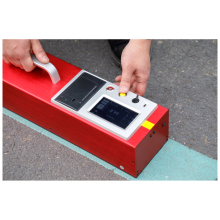 Retroreflective Road Marking Line Testing with Retroreflectometer