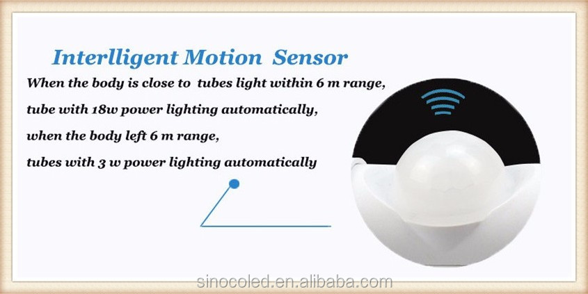 Magnet clip led double integrated tube Pir motion sensor t5 double integrated led light 3 years warranty