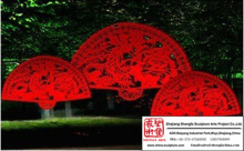 Large Fan Light Sculpture