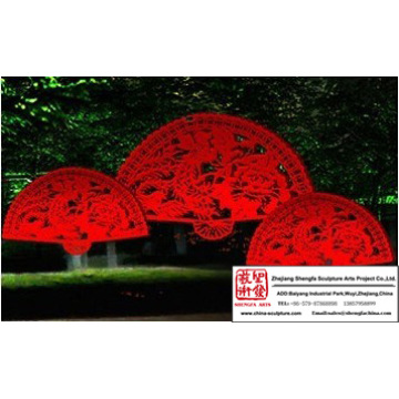 Large Fan Light Sculpture