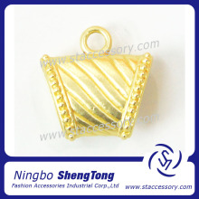 Matte Gold Plated Bag Charms for Decoration