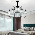 LEDER Balck Crystal Chandelier Lights