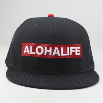 oem trucker hat/snapback trucker mesh hats/mesh flat brim trucker hat