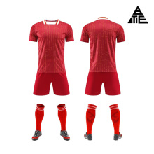 Red football sports suit set