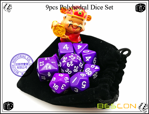 9pcs Polyhedral Dice Set-28 9pcs Polyhedral Dice Set-28