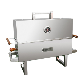 Portable Foldable Gas Electronic BBQ Grills Camping Outdoor Barbecue BBQ Grill Stainless Steel Tabletop