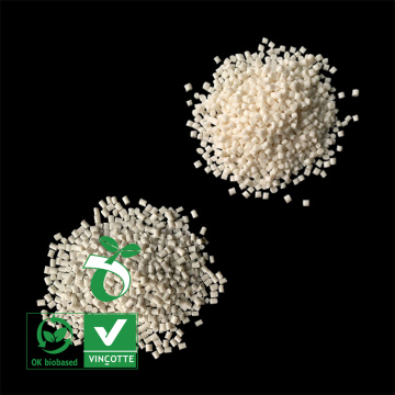 Biodegradable raw material granules