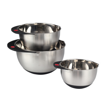 Mixing Bowl Set of 3Stainless Steel Food Container