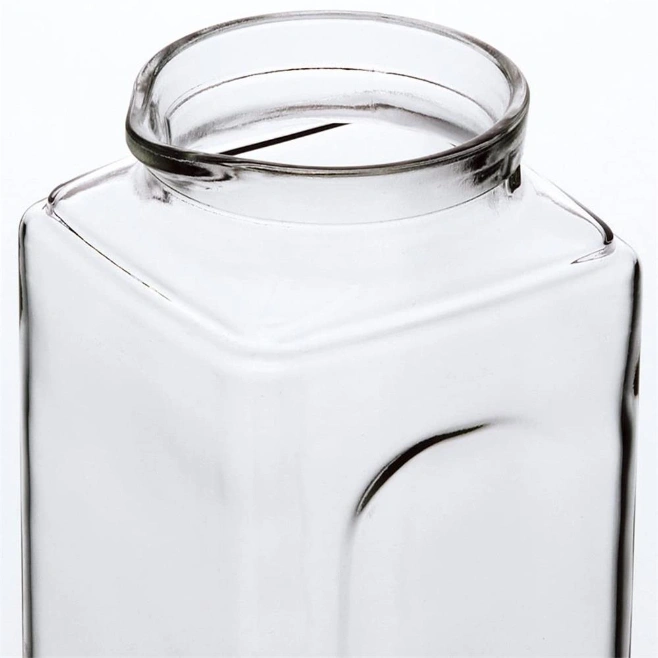 Best Selling Square Glass Storage Bottle at Best Price Portable Square Clear Glass Bottle