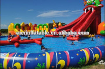 Gaint water park, inflatable water park, inflatable floating water park