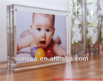clear magnetic acrylic photo block wholesale