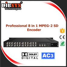 8 in 1 Low Bitrate MPEG-2 SD Encoder