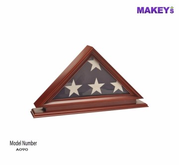 MKY Solid Wood Memorial Flag Case