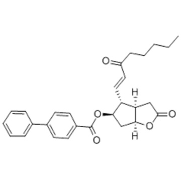 Ido [1,1&#39;-bifenil] -4-carboxilico de (3aR, 4R, 5R, 6aS) -hexa-hidro-2-oxo-4 - [(1E) -3- oxo-1-octenil] -2H-ciclopenta [b ] éster furan-5-il CAS 31753-00-1