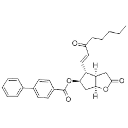 Ácido [1,1&#39;-bifenil] -4-carboxílico (3aR, 4R, 5R, 6aS) -hexahidro-2-oxo-4 - [(1E) -3-oxo-1-octenil] -2H-ciclopenta [b ] furan-5-il ester CAS 31753-00-1