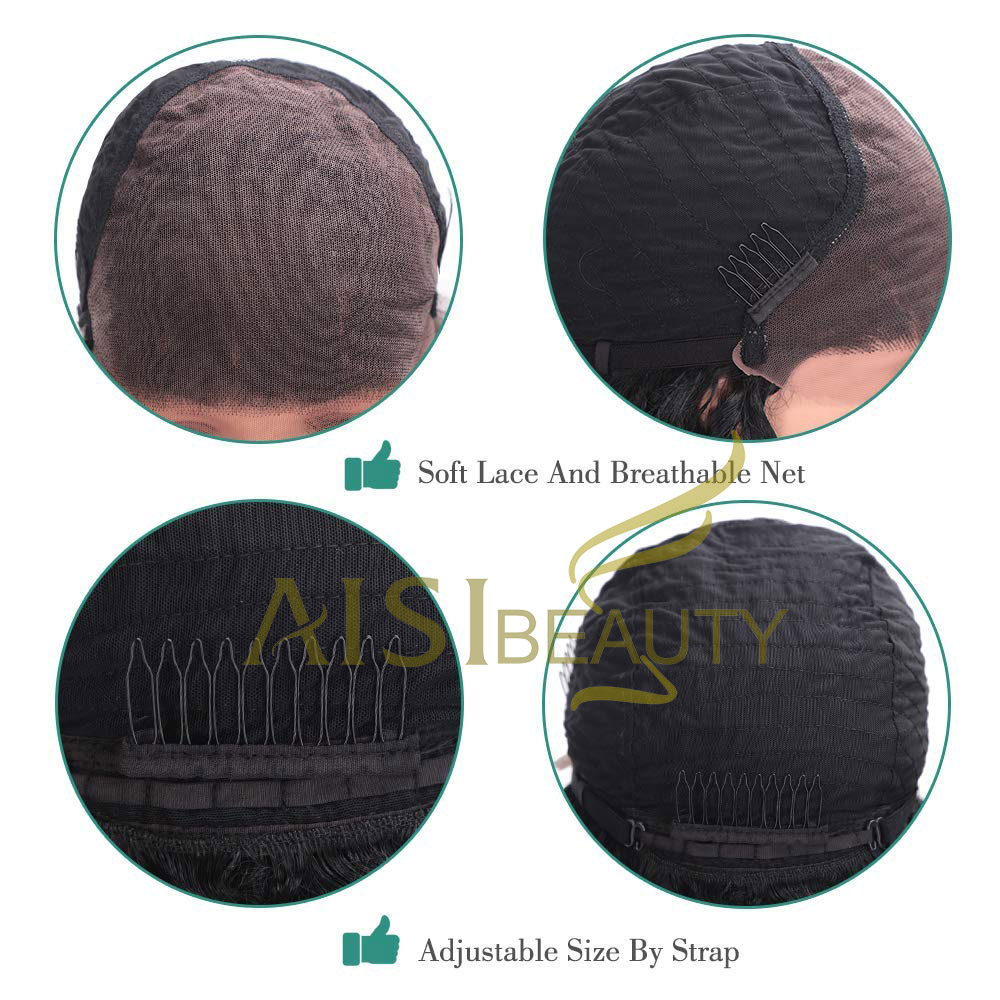 Aisi Beauty Wholesale Cheap Vendor Long Wavy Kinky Curly 13x6 Black Lace Front Synthetic Hair For Black Women Lace Front Wig