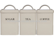 Wire handle Square Metal Storage Bin