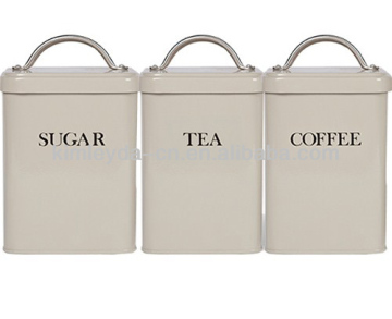 Wire handle Square Metal Storage Bin