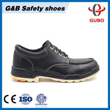 breathable slip resistance iron steel safety shoes leather