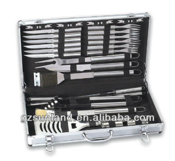 32 pcs stainless steel bbq tool sets