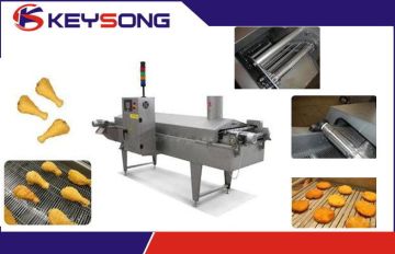 Fryer Food Processing Machinery For fried bugles rice crust , Food Products Machinery