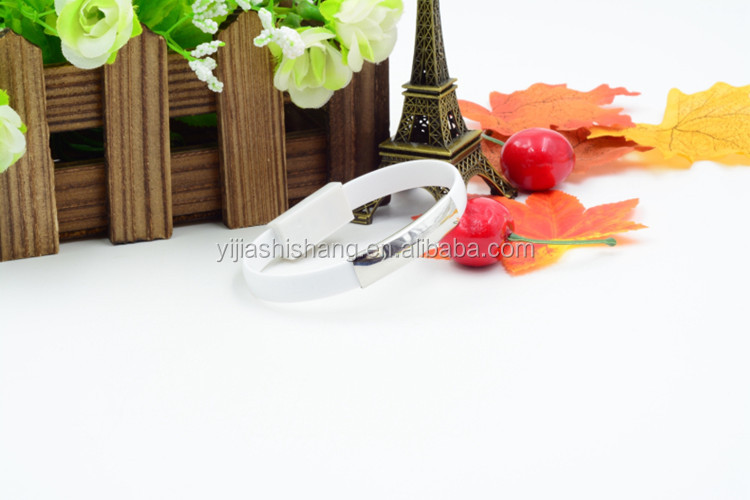 Yijiashishang New Personalized Custom 2 in 1 USB Data Charger Bracelet
