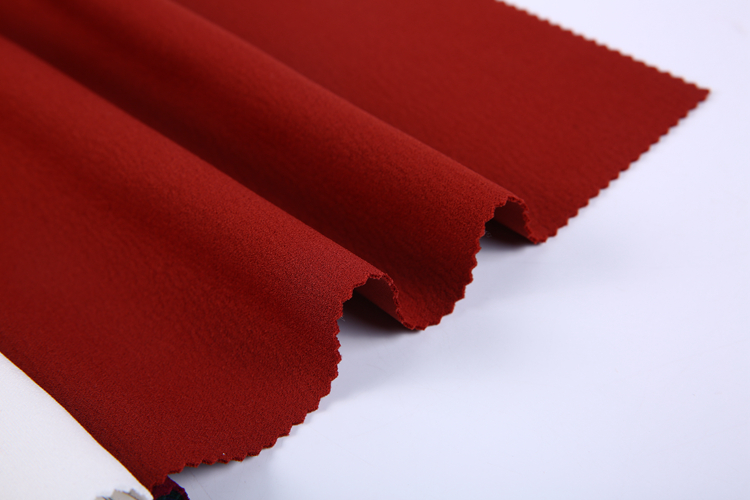 High quality jersey double layer stretch crinkle polyester spandex fabric