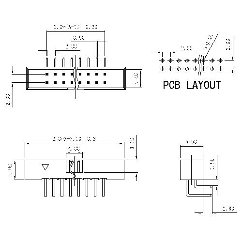 2.00mm Box Header 90° H=4.8