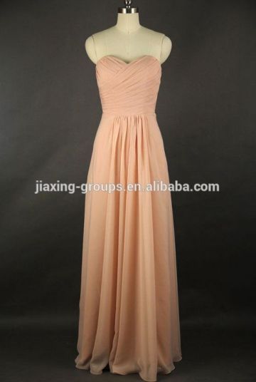 New Fashion simple chiffon china pink bridesmaid dresses pattern.OEM orders are welcome.