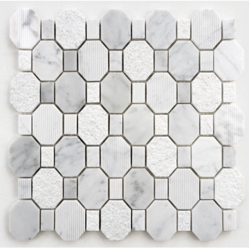 Marble mosaic for wall decoration