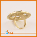 Grosir emas Crystal Flower E huruf besar cincin murah