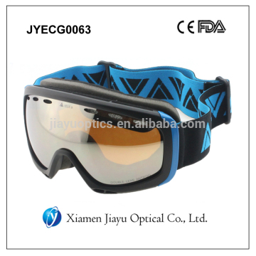 Double lens anti-fog ski goggles