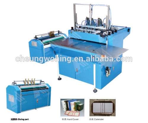 Low price china supply exercise book cover machine
