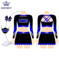 Imikhono emide yeCheerleading Uniform enxibe iRhinestone