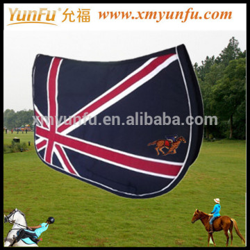 Custom Equestrian jumping Red white and blue saddle pads