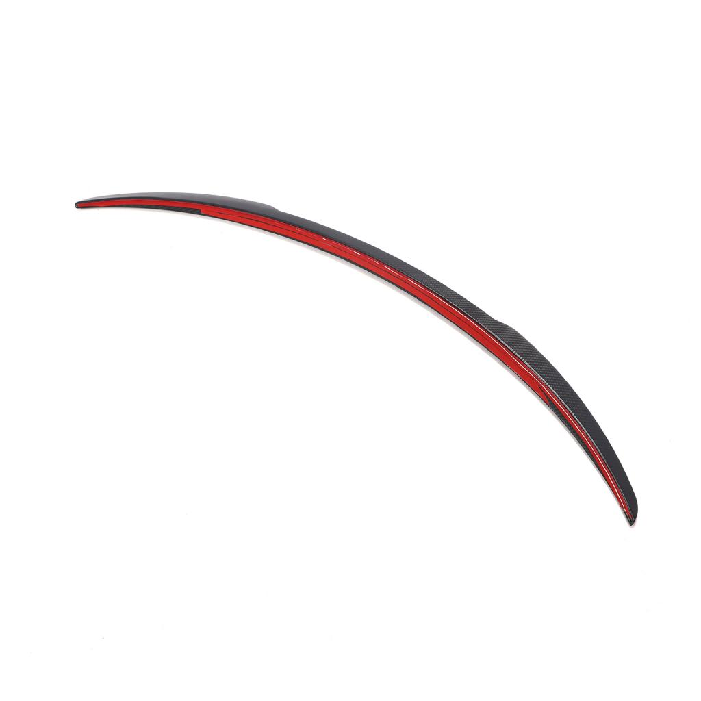 Pre-Preg Dry Carbon Fiber Rear Boot Trunk Spoiler Lip Wing For Tesla Model Y 4-Door 2020 2021