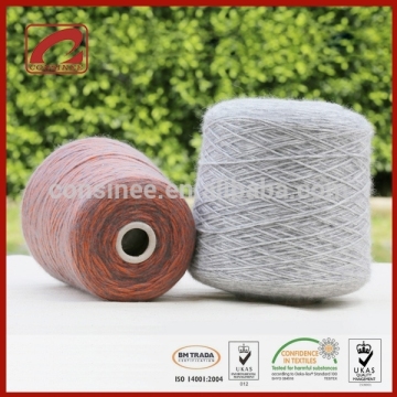 Fashionable cashmere spun silk blended yarn for handmade knitting sweaters