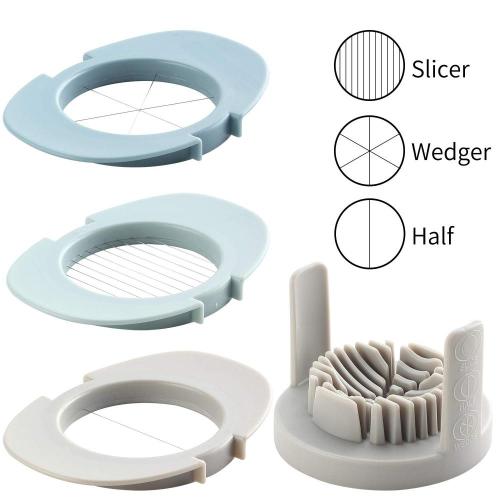 Multifunctional 3-in-1 boiled egg slicer egg chopper