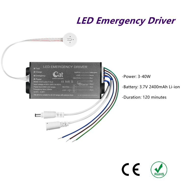 Kit de conversión de LED de concha de aluminuim IP30 para emergencia