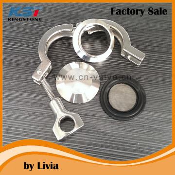 sanitary clamp ferrules with gasket complete set