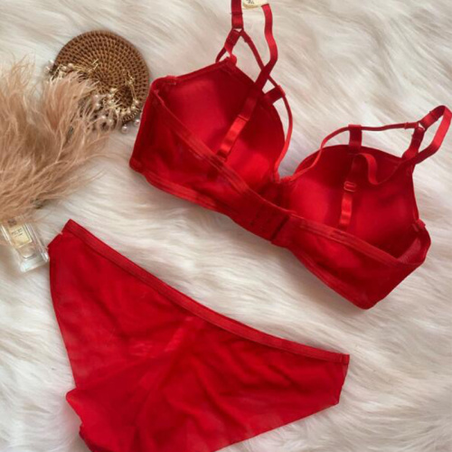 Set reggiseno e slip donna con ferretto push up