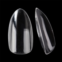 Short Length Wide Draping Rain Shape Thin Nail Tips - 500pcs Set