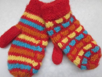 knitted cotton fingerless gloves