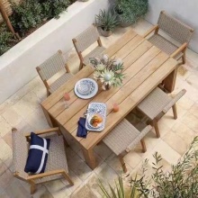 Teak Wood Waterproof Patio Dining Table