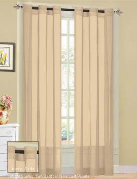 Sheer Panels with Metallic Grommet