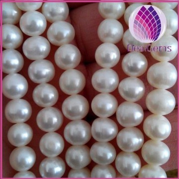 Natural 7-8mm round pearls Freshwater Pearls