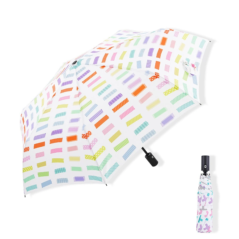 Uchome Portable Fashion 3 Fold Creativity Umbrella with Your Logo