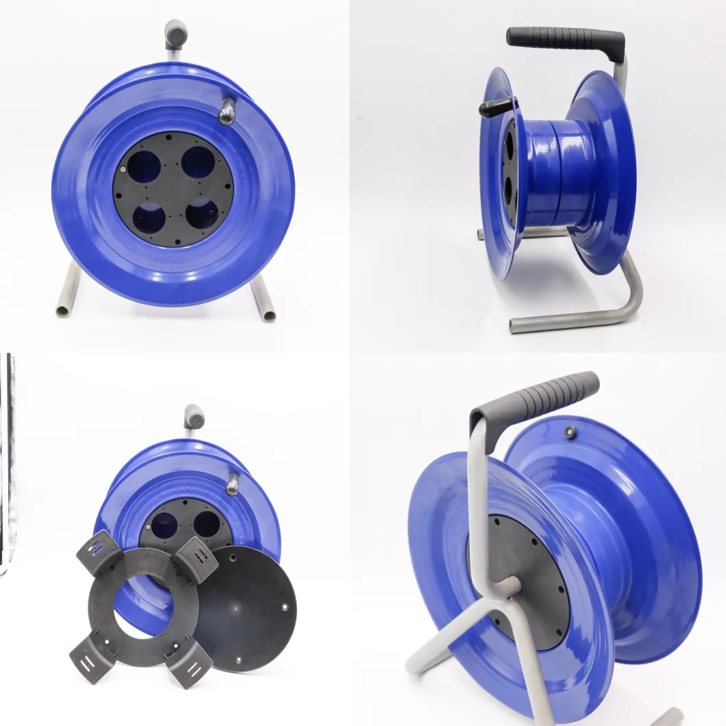 Cord Storage Reel with Center Spin Handle Empty Plastic Cable Reel