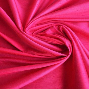 Silk Shantung Fabric, Used for Garments, Dresses and Other Home Textiles
